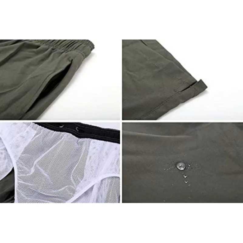 Fashionable beach shorts elastic closed mens swim trunks quick drying beach shorts with zippered pocketsXJ250304