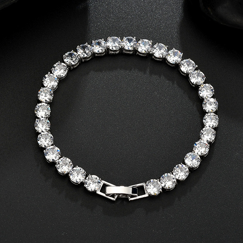Chic Geometric AAA Zircon Bangle for Men and Women - Classic Fashion Piece