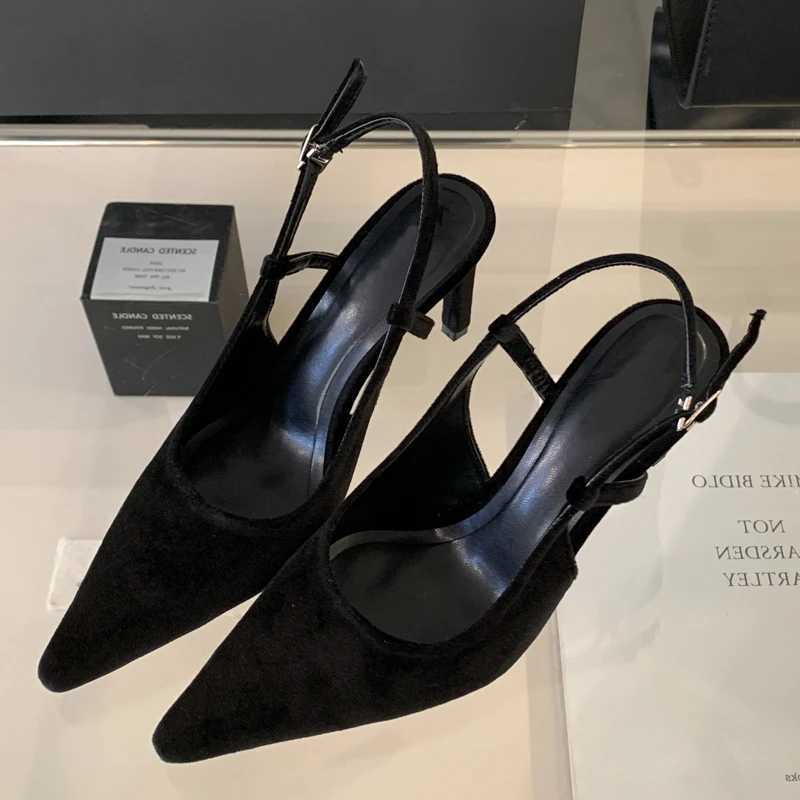 Equal Spring Fi Shallow Pointed Toe Win Pumps Sexy Thin High H Sandals Elegant Banquet Fem Me Shoes Y250304