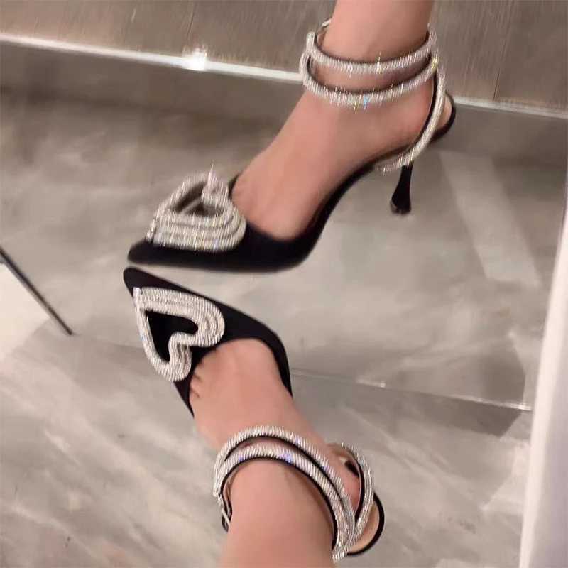 Women High Heels Sandals Summer Casual Party Stilettos Shoes for Women Luxury Rhine Designer Sandals Women Womens ShoesXJ2500305