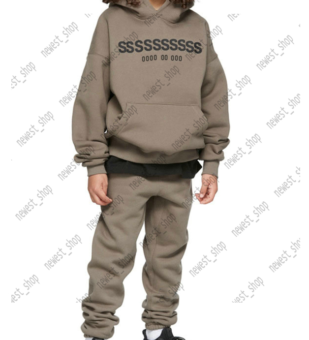 kids boys girls hoodies pants suits classic silicon front 3D letter oversize loose hooded sweatshirt PULLOVER skateboard baseball Clothing hoody