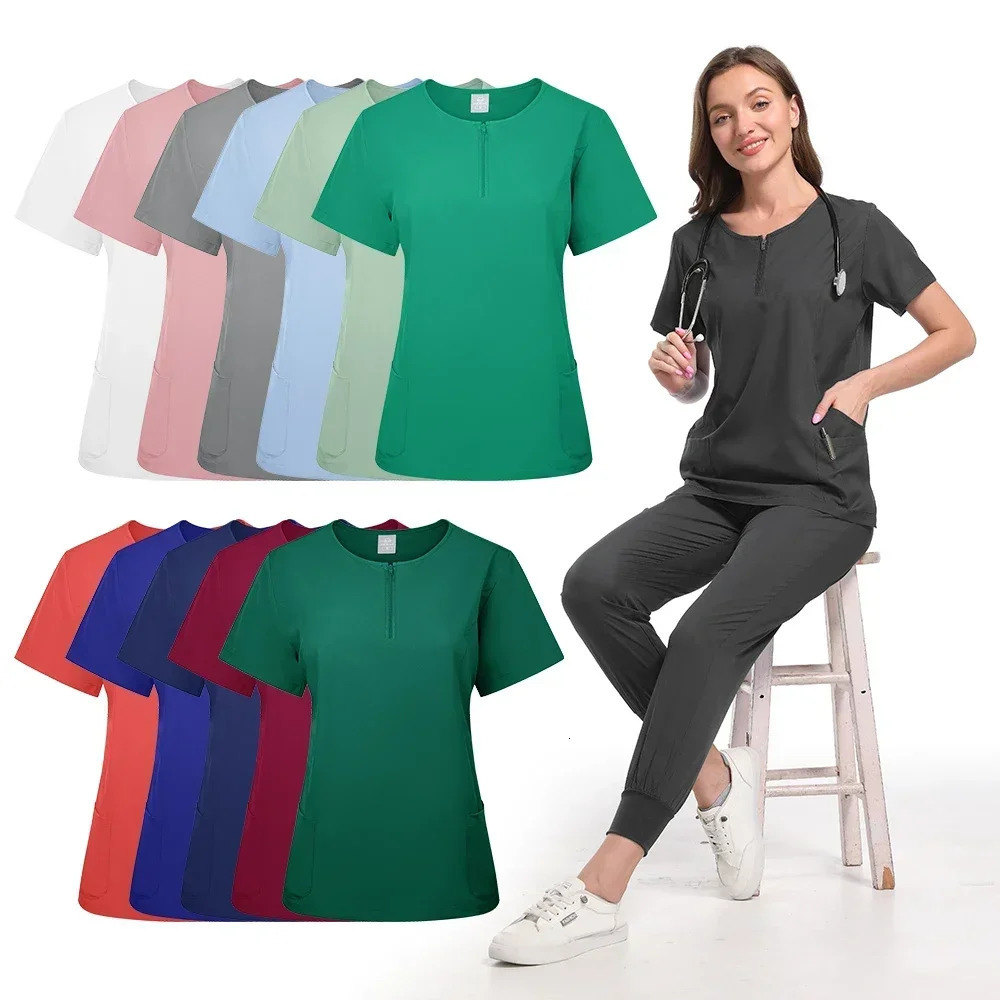 uniform Womens Care Set Top Pants Scrub Clinical Beauty salon Hospital setnurse hospital 250304