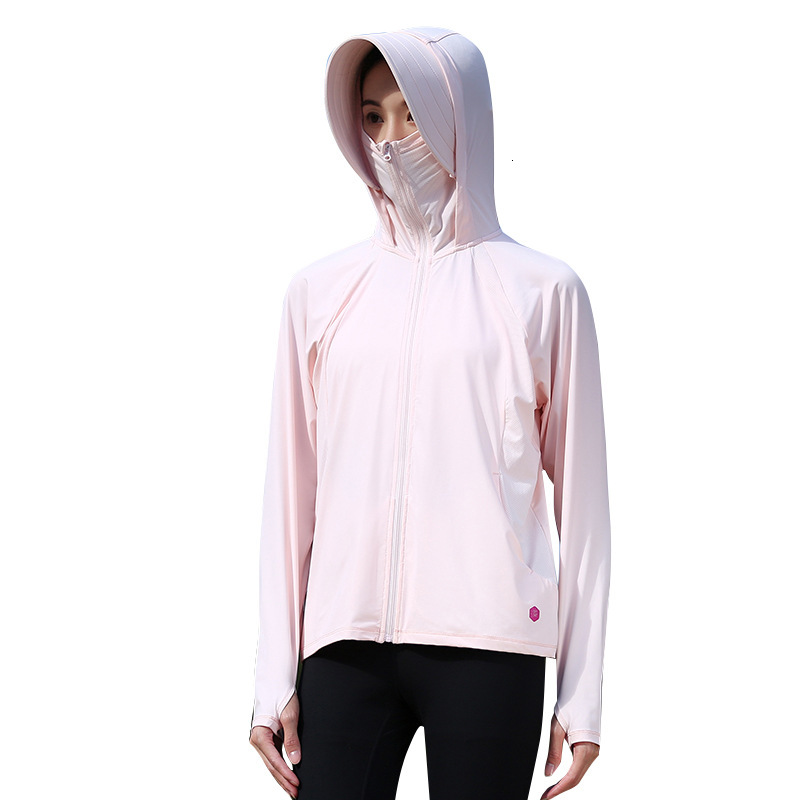 tracksuit Original yarn type for women, UPF50+ice sensitive summer ice silk women's outerwear, cycling travel sun protection clothing