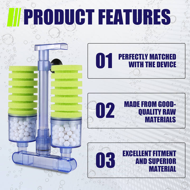 AAAC-Aquarium Filter,Ultra Quiet Aquarium Biochemical Sponge Filter Fish Tank Air Pump Betta Fry Aquarium Fish Tank Water Fall D