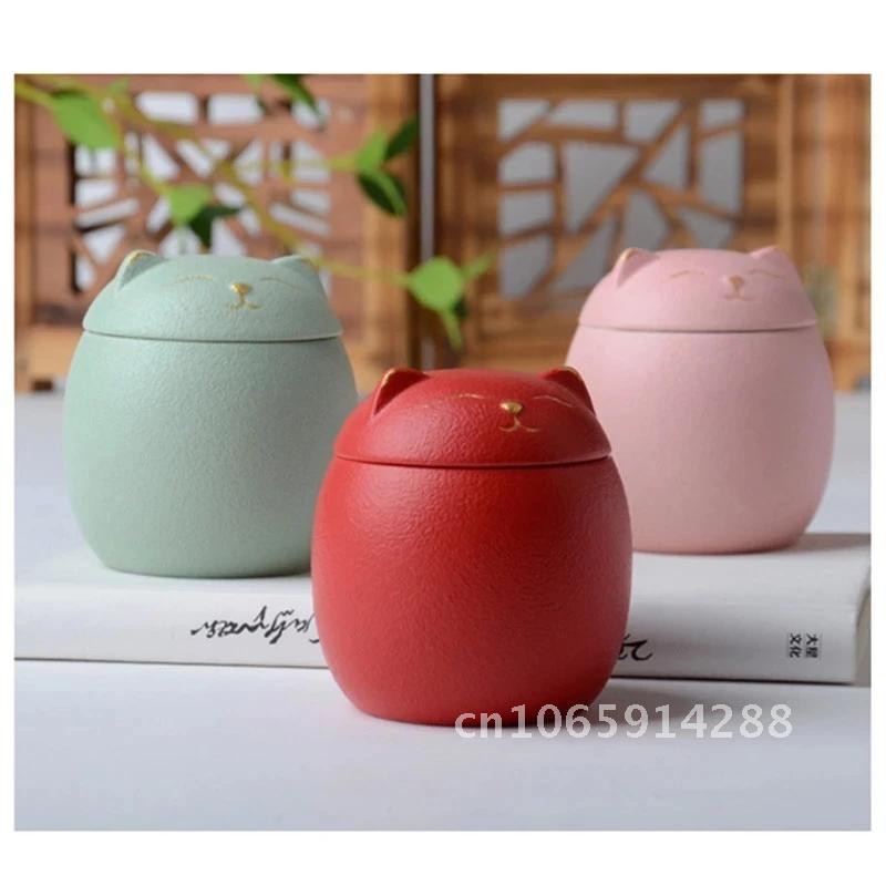 170ml Urn urn Pet Ashes Cat Shape Memorial Cremation for Decorative Urns Cat Funeral Dog urn for Black Urns-Handcrafted