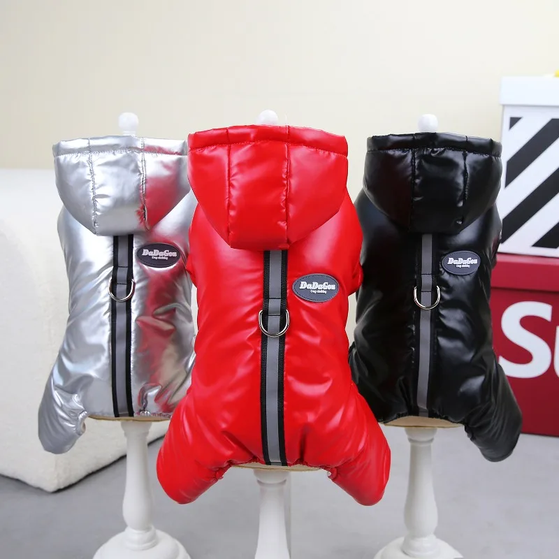 Warm Winter Pet Dog Coat Clothes for Small Dogs Pets Thicken Waterproof Snow Dog Clothing Jumpsuit Chihuahua Costume Pug