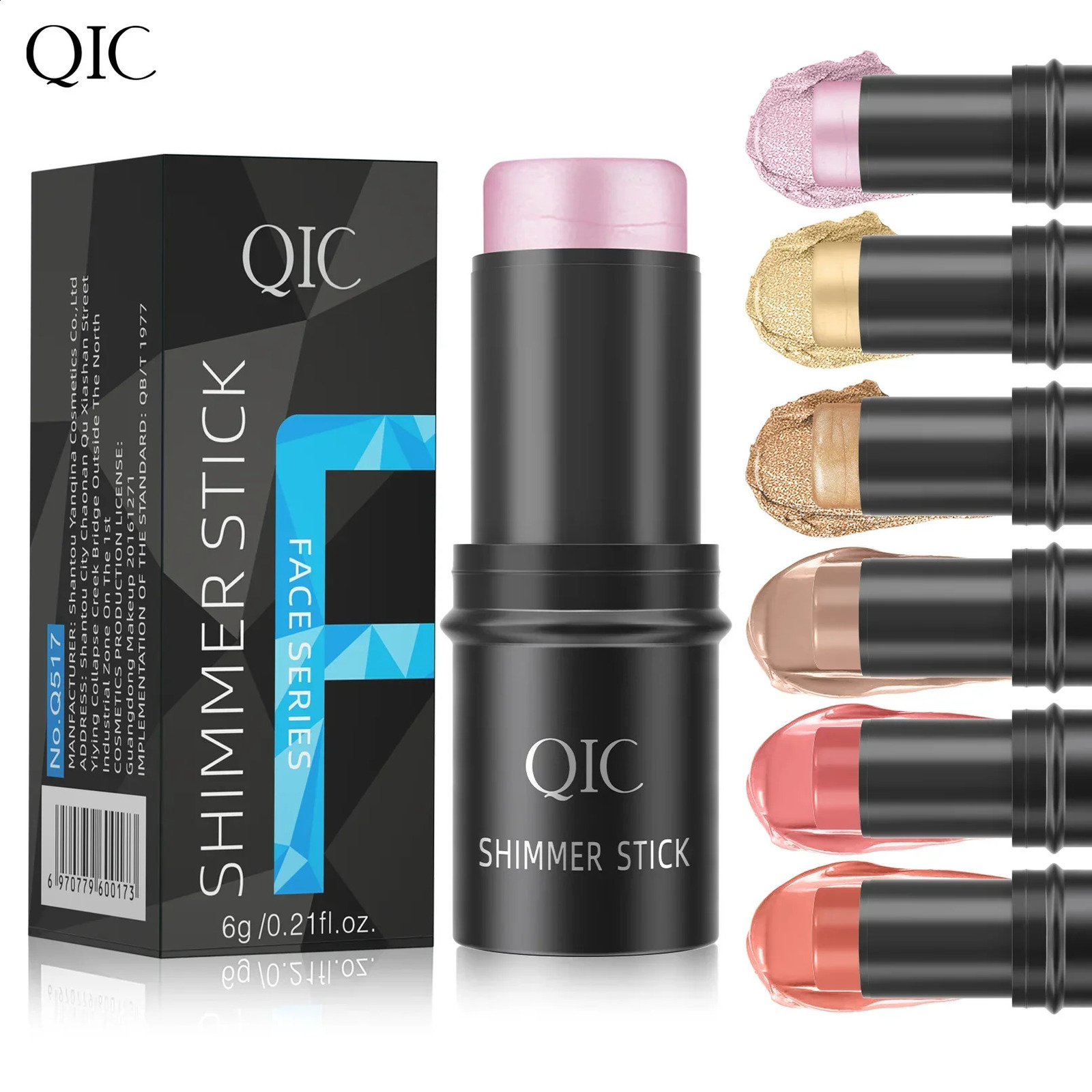 Pearlescent Highlighter Contour Stick Waterproof Bronzer Highlighters Nose Shadow Blusher Corrector Face Makeup 250219