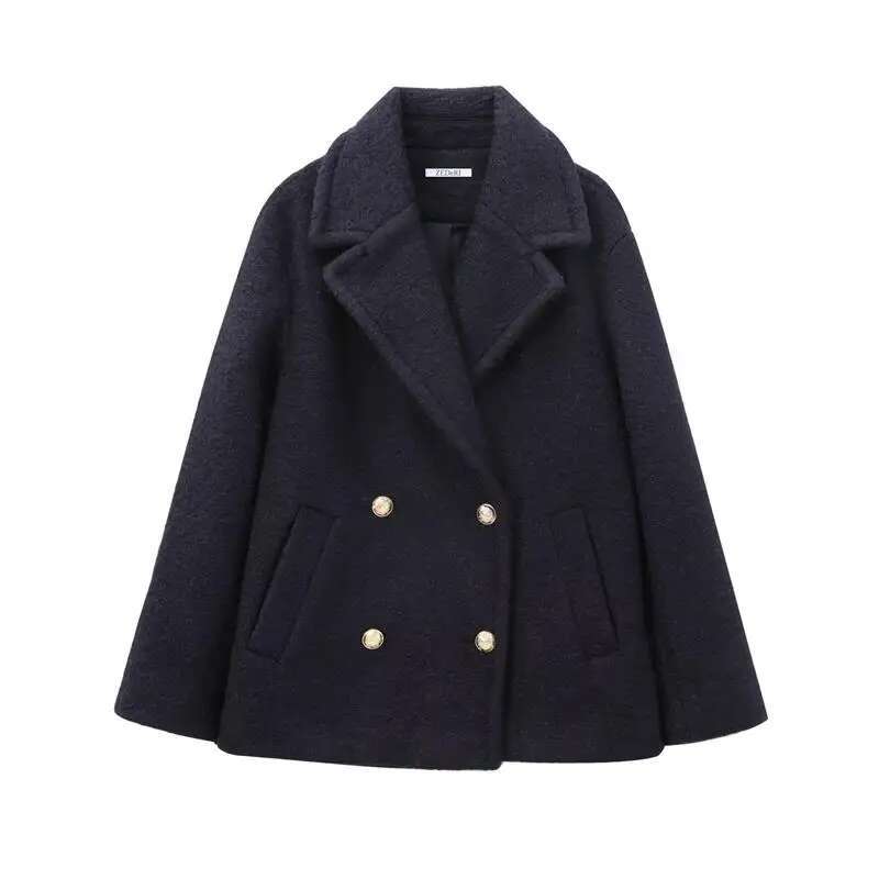 Winter Coat New Chic Loose Thick Lapel Warm Women's Jackets Elegant Fashion Youth Street Outerwear