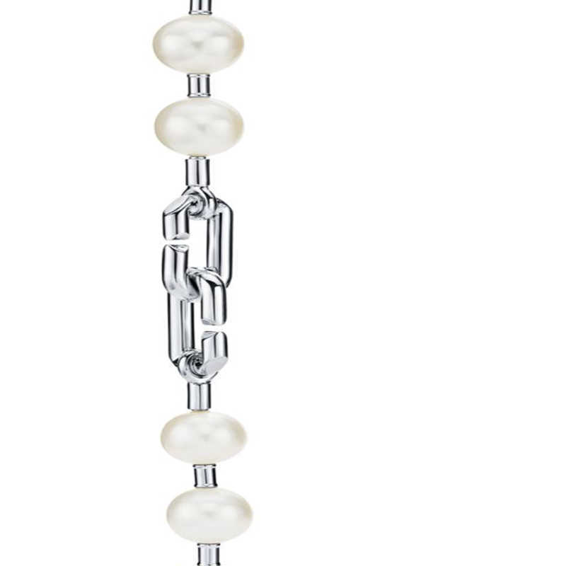 Pendant Necklaces New Pearl Buddha Bead Buckle Love Hang Tag Lock Head Necklace Popular Classic Temperament Accessories H250305