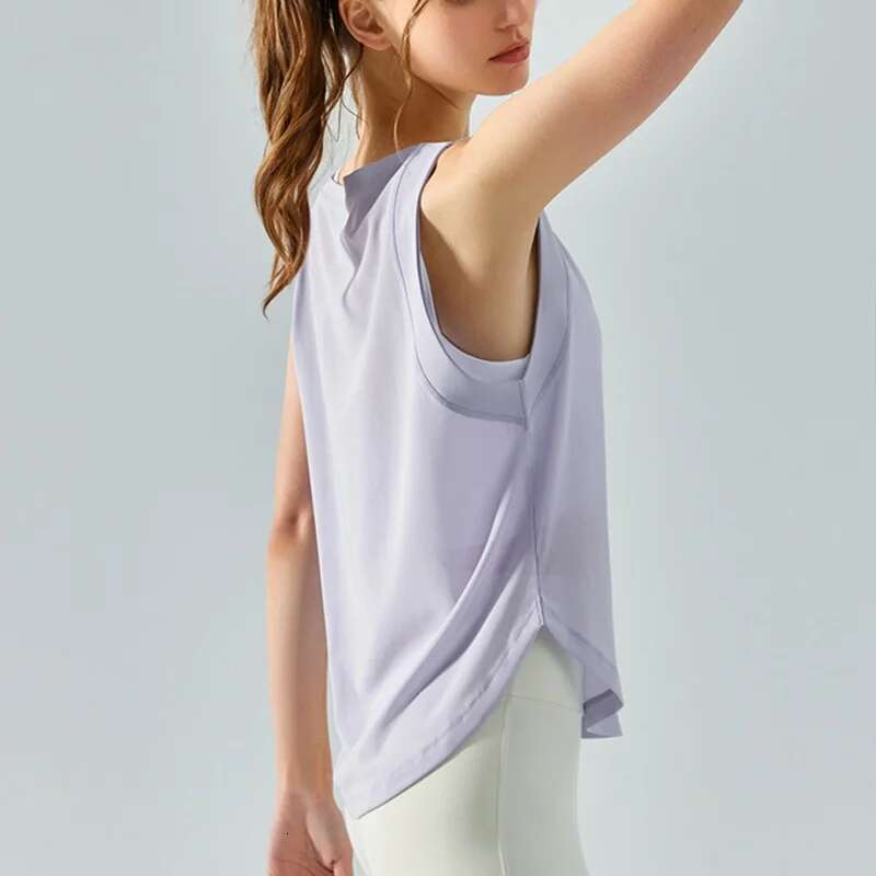 Hide Quick Cloud Dry Sports Shirts For Women XL Crop Top Breathable Plus Size Yoga T-Shirt Gym Workout Cover-Up Sleeveless Vest