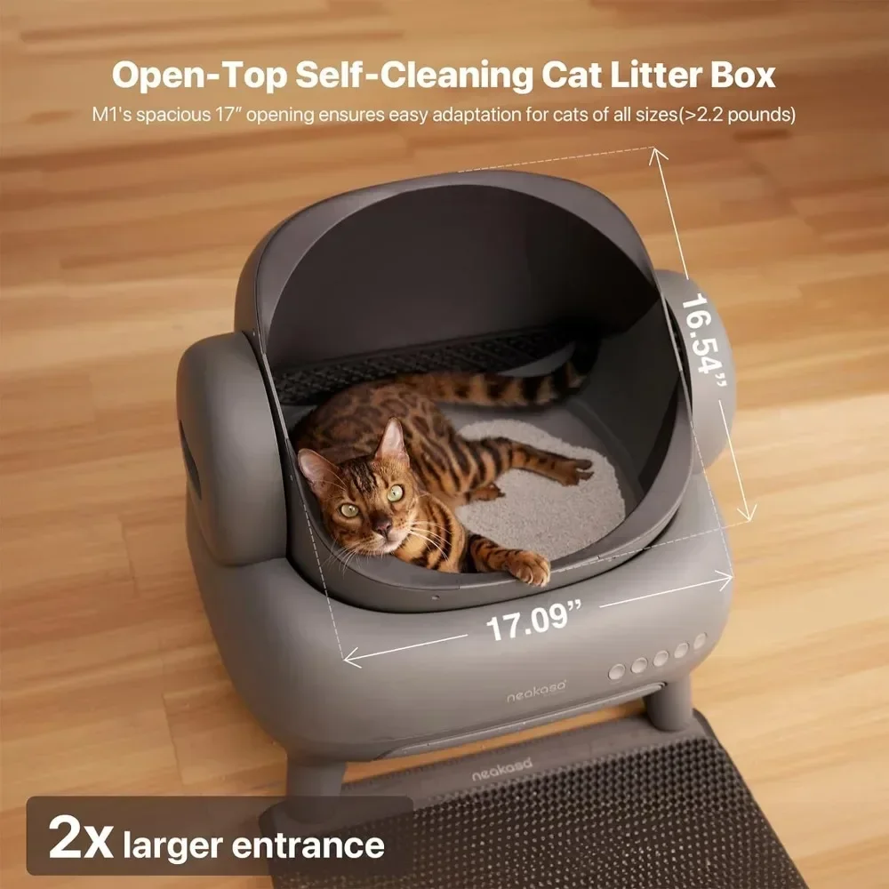 Automatic Cat Litter Box With APP Control Closed Tray for Toilet M1 Open-Top Cleaning Cat Litter Box Cats' Sandbox Pet on sale