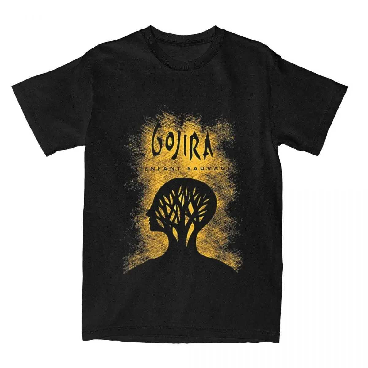 2024 Mens Gojiras Rock Metal Band Printed T-shirt Loose Comfortable Clothing Vintage Short Sleeve Crew Neck Mens T-shirtT250305