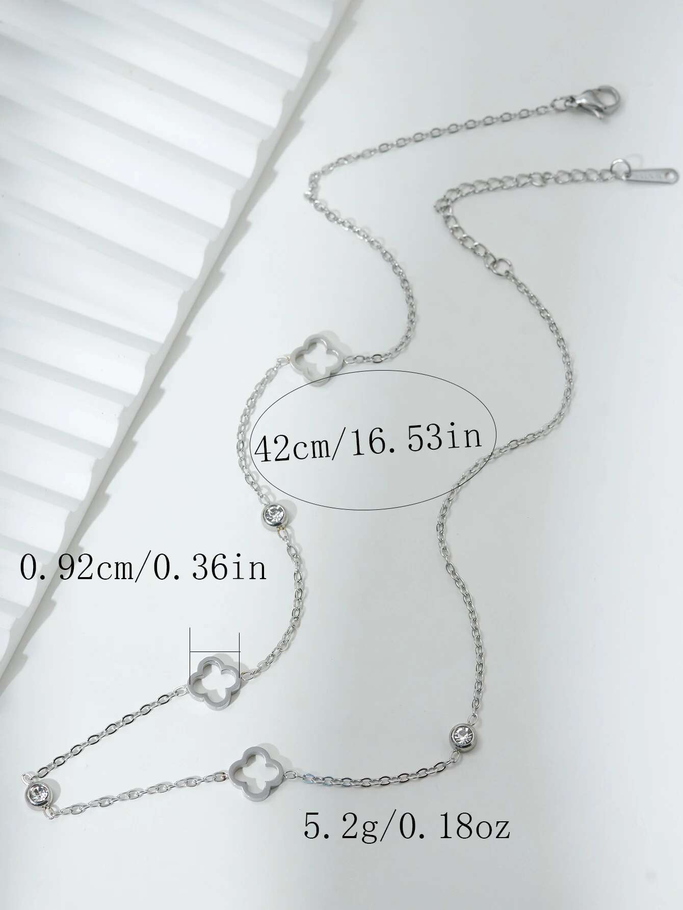 1Pcs Simple Stainless Golden Steel Women Clover wers Three Dias Necklace Suitable for female friends