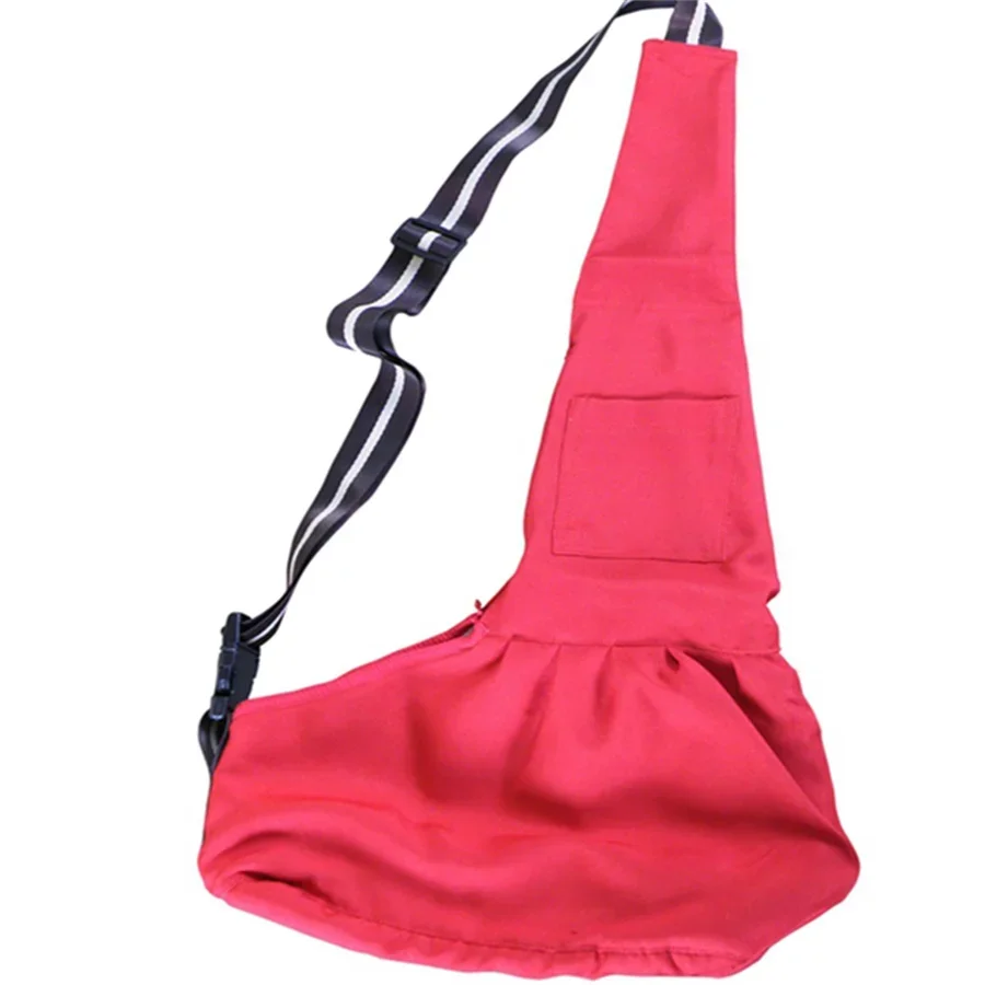 Pet Dog Red Sling Carrier Canvas Bag Dogs Carrier Bag Pet Carriers Outdoor Storage Supplies Soft Travel Bag drop shipping