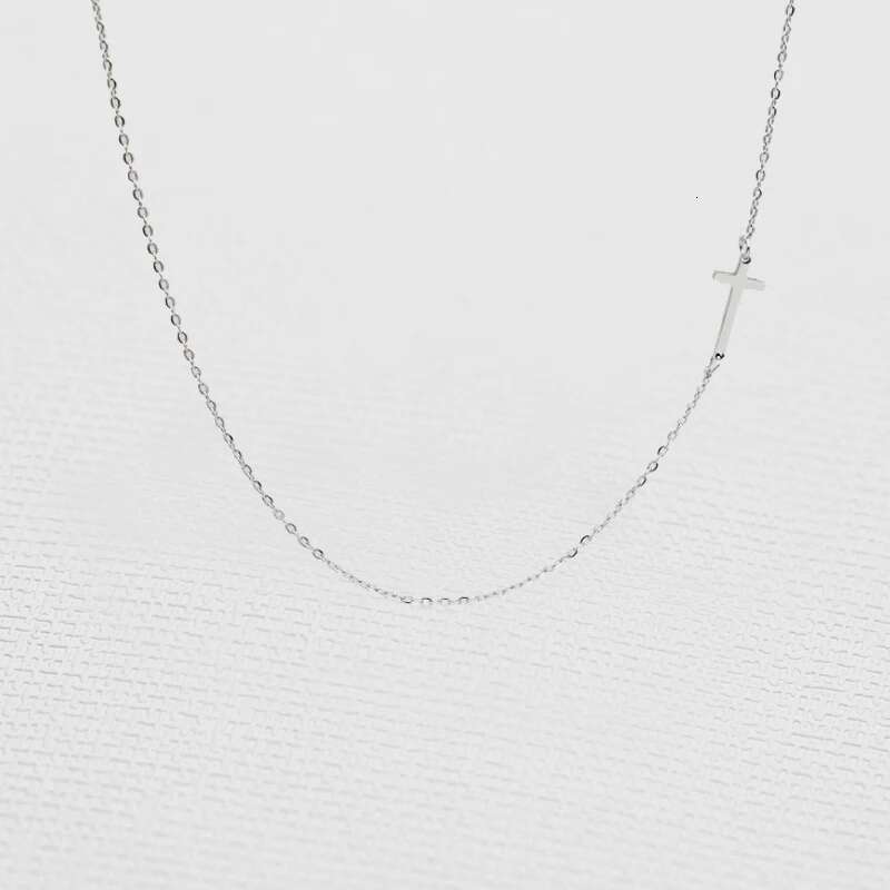 VILLWICE New Fashion Cross Pendant For Women Stainless Steel Faith Choker Necklace Gold Plated Religious Jewelry Gift