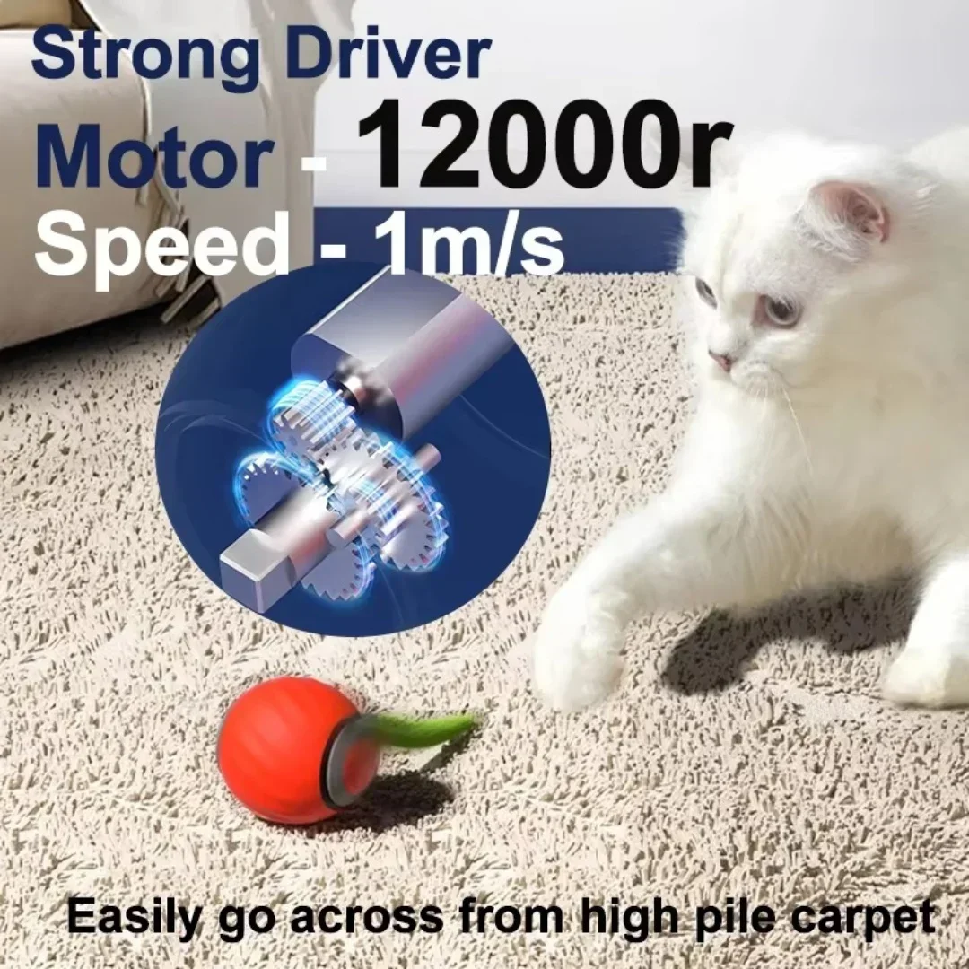 NEW Smart Interactive Speedy Tail 2.0 Cat Toy Automatic Moving Balls for Cats And Dogs Touch Motion Rolling Toy Ball for Pet