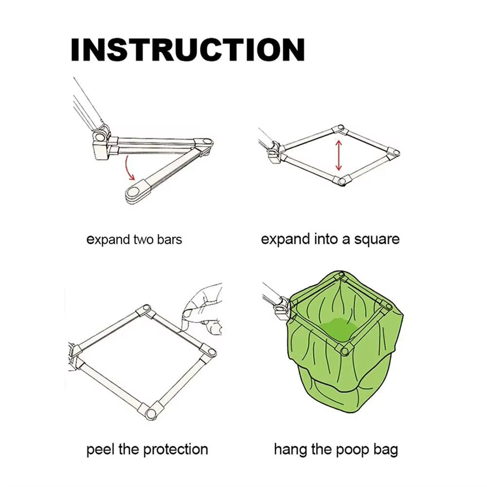 Pet Dog Long Handle Pet Pooper Scooper Foldable Dog Pee Catcher Urine Stick Multifunctional Dog Poop Catcher Waste Cleaning Tool