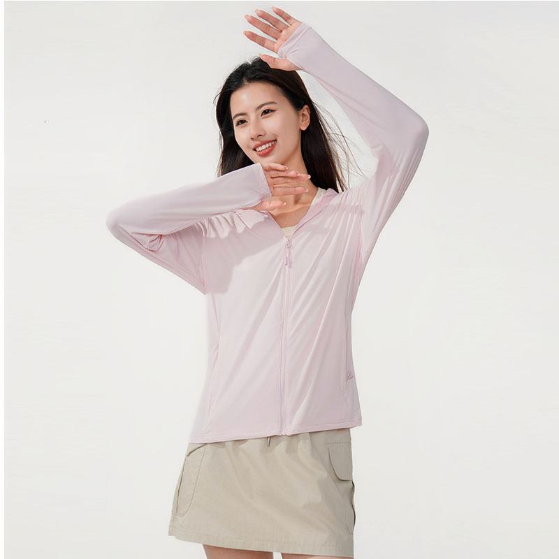 Upf50+Ice Skin Ice Silk Sunscreen Clothing Women New Summer Lightweight Jacket for Men UV resistant and Breathable tracksuit