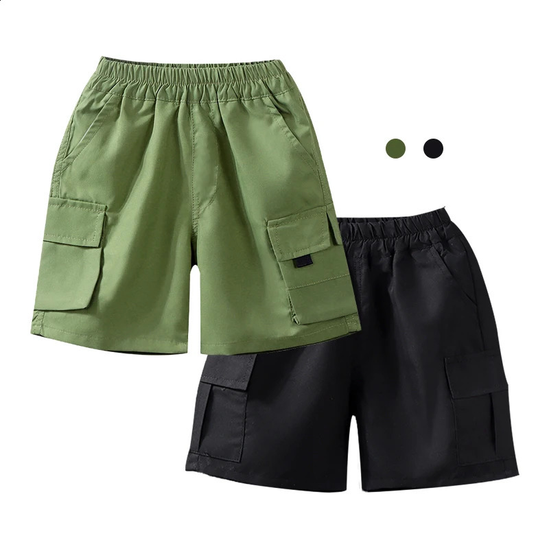 Boys Summer Casual Fashion Cargo Pants Comfortable Breathable Loose Sports Teen Shorts Spring Summer Children Casual Short Pants 250304