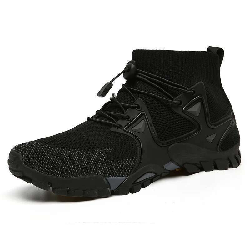 Shoes for Men Walking 2025 Summer New High Top Boots Breathable Mesh Mountaineering Outdoor Comfortable Leisure Travel Sneakers