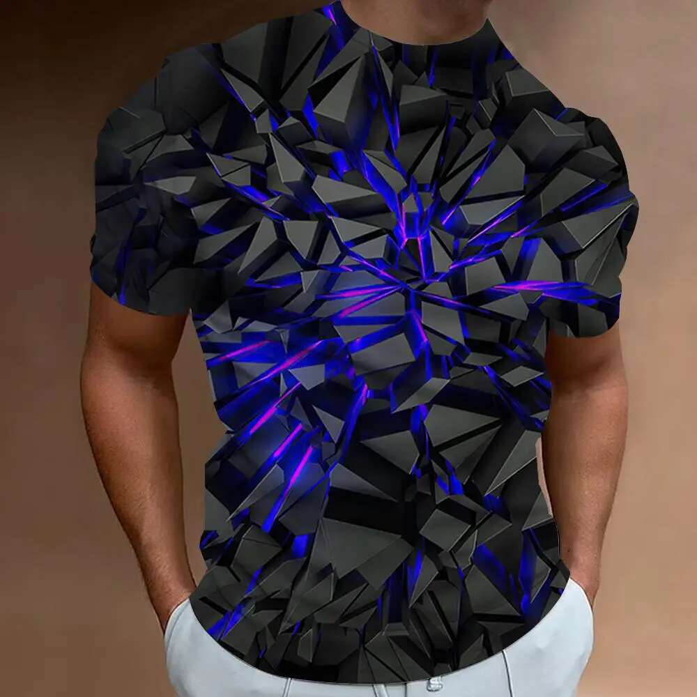 Fashion T-shirts for men line 3d printed clothing for men street designer short sleeves high oversized T-shirts casual everyday sportswear