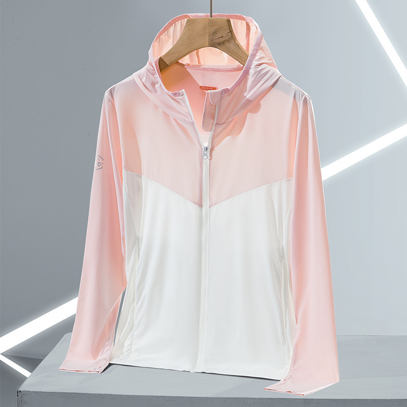 Ice silk women, UV resistant sun protection clothing for men, outdoor skin windbreaker upf50+can tracksuit