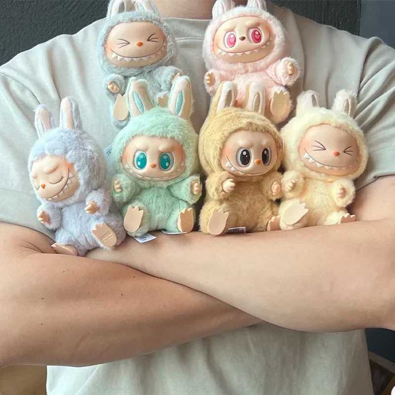 1 1High Quality Macaron 2nd The Monsters Labubu Sitting Party Vinyl Plush Blind Box Decorative Surprise Box Doll Birthday GiftT250510