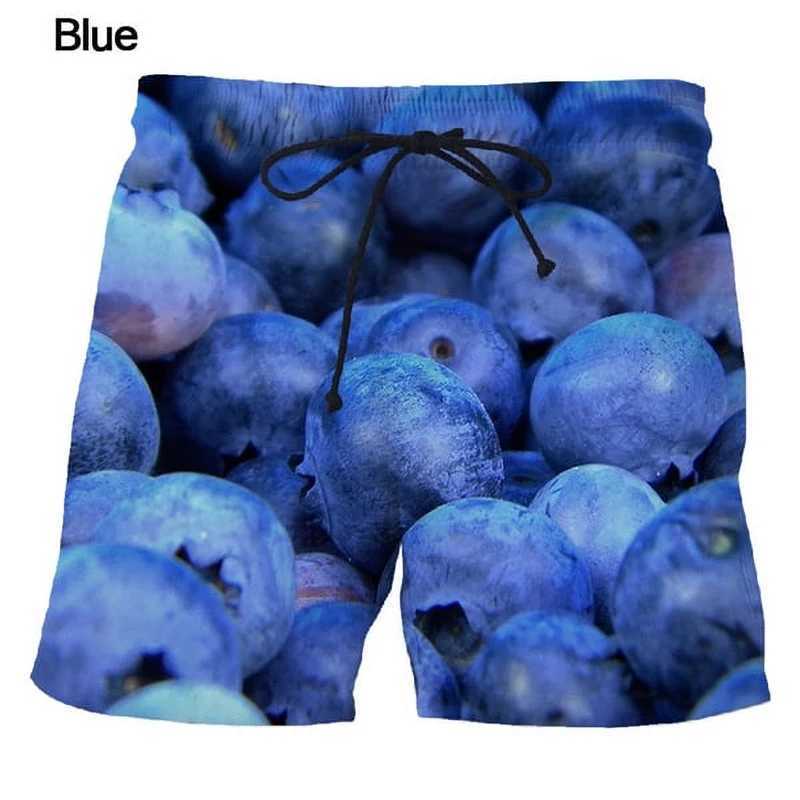 Holiday Hawaiian Mens Beach Shorts 3D Printed Fruit Watermelon Shape Sports Shorts New Design Shorts Personalized ClothingXJ250304