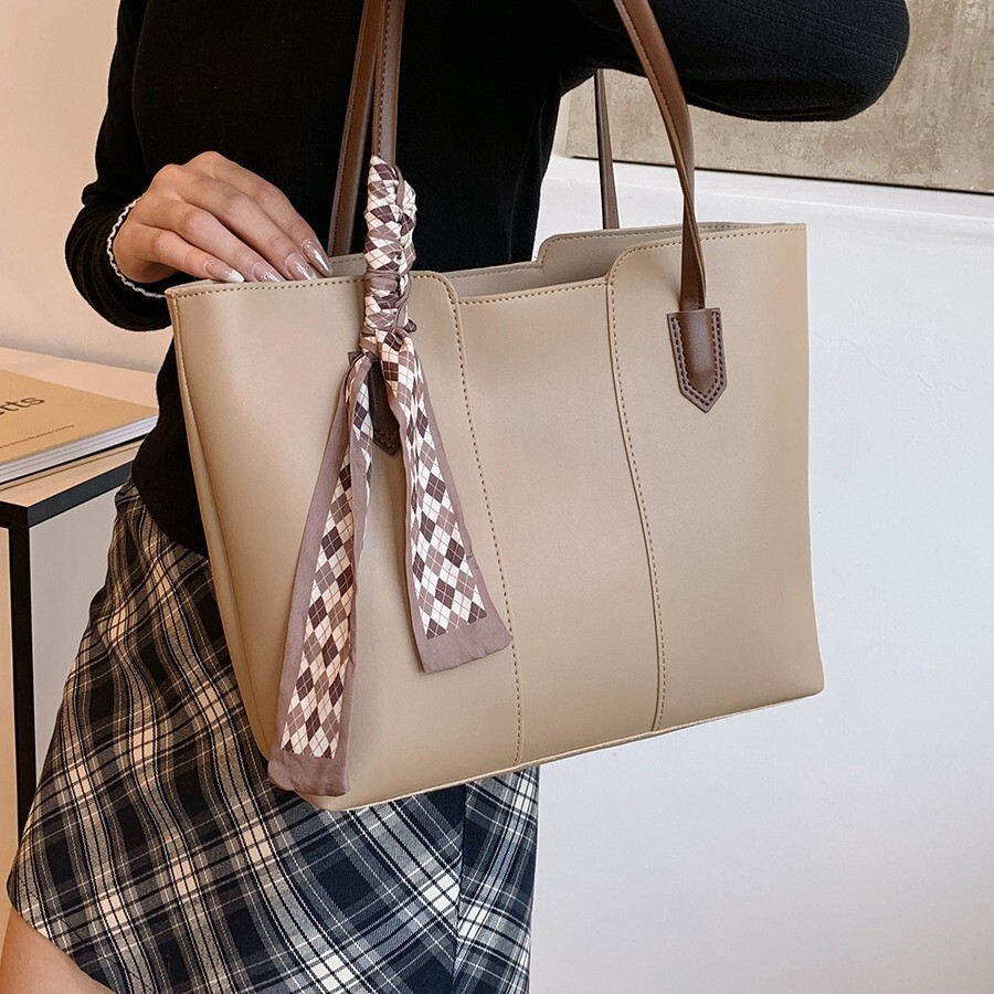 Large Capacity Fashionable High-end Texture Handbag 2025 New Multifunctional Commuting Shoulder Handbag