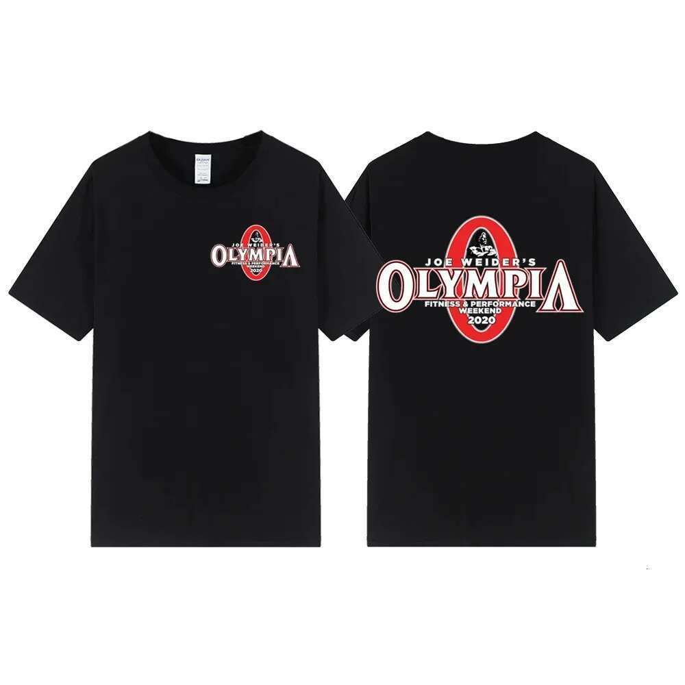 Fashionable New Summer Men OLYMPIA Printed Pure Cotton T-shirt Men Hip Hop Street Sports Fitness Comfortable Hot Sale T-shirt