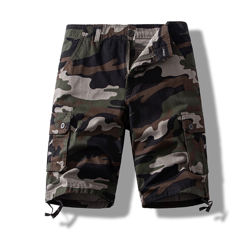 Mens Short Pants Cotton Cargo Shorts Tactical Breeches Casual Sports Man Hiking Fishing Streetwear 250304