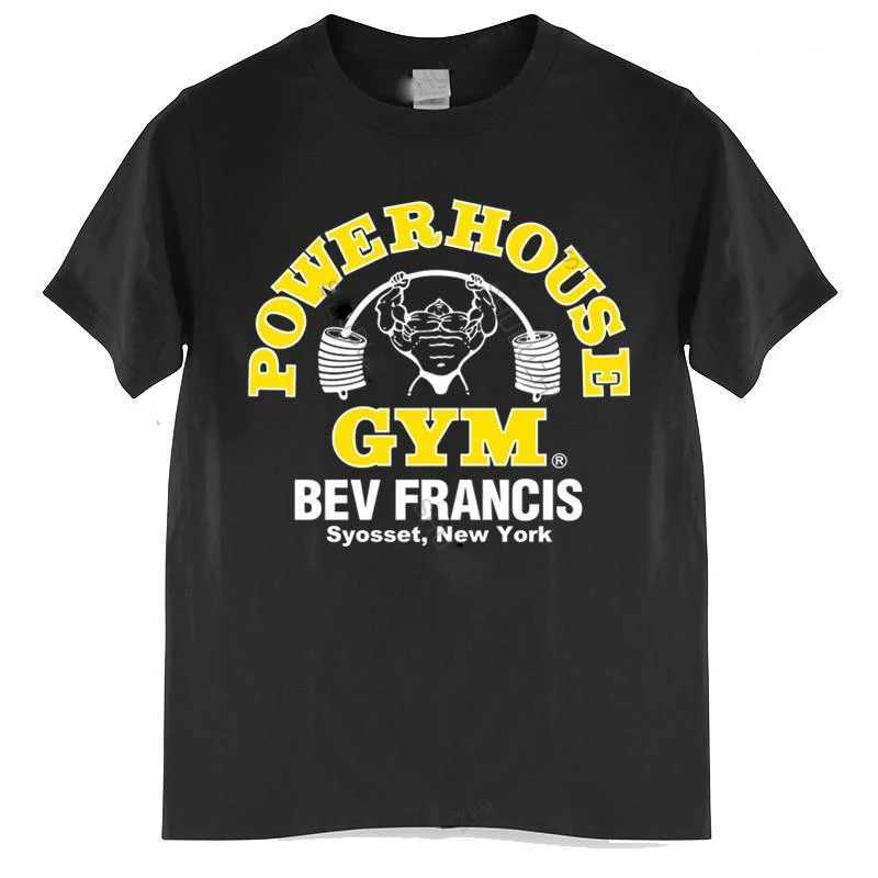 Fashion Cotton Causal T Shirt Mens Clothing Summer Tees T Shirt Men Powerhouse Gym Summer Funny Top Tees Mens Tshirt #912023T250305