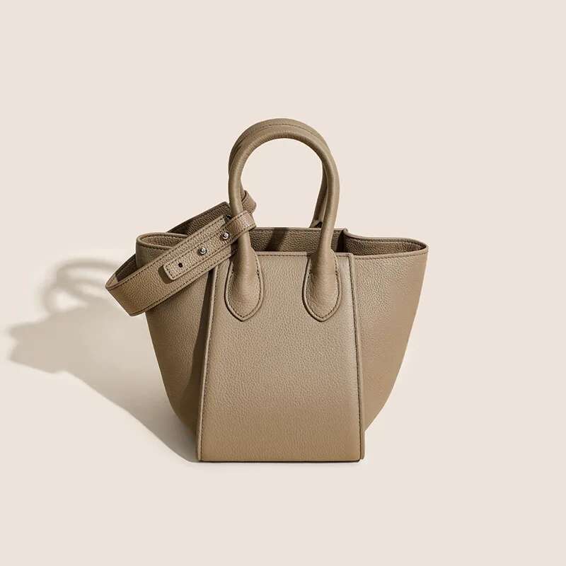 Women's Gift 2025 New Women's Crossbody Bucket Autumn And Winter Leather All-In-One Single Shoulder Carrying Basket Bag
