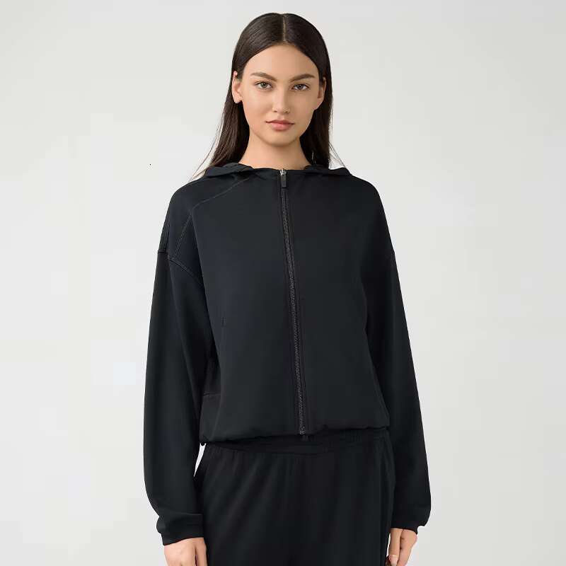 2024 New Women's Loose Casual Hoodie Running Hooded Coat