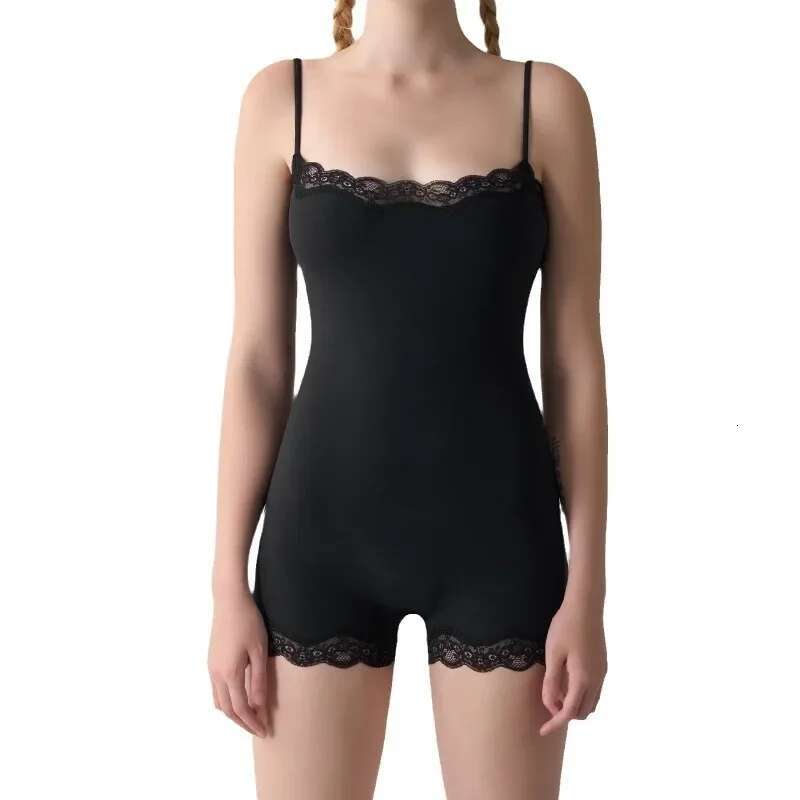 Sexylace Adjustable Tankslims Women's Yoga Suit Backless Strapless Bralette Breathable Hip Lifting Sports Innerwear Set
