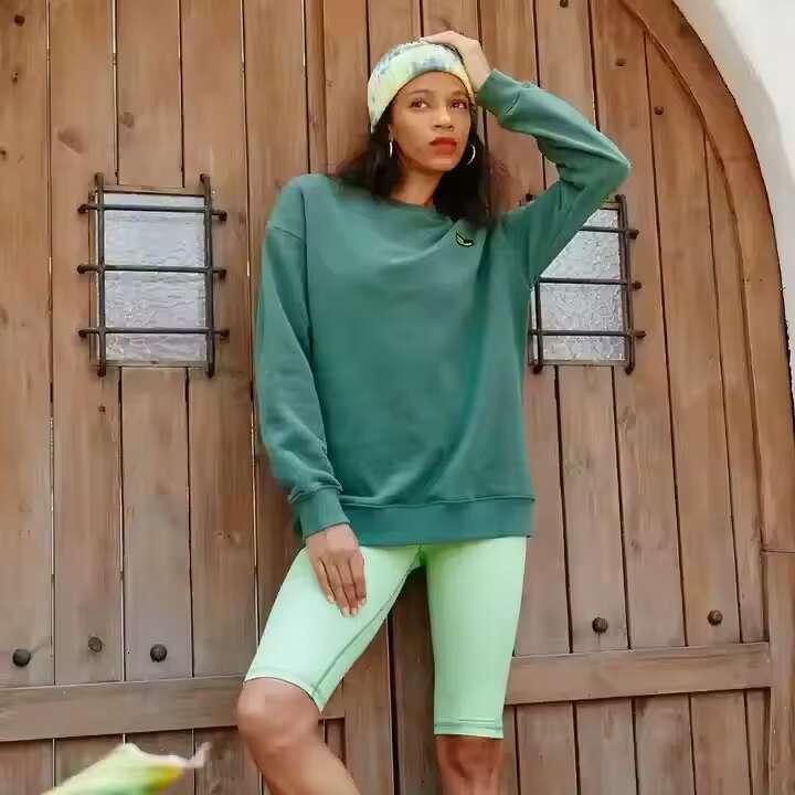 Private Label Hoodies Blank Streetwear Plus Size Casual Crew Neck Woman's Cool Style Fleece Pullover
