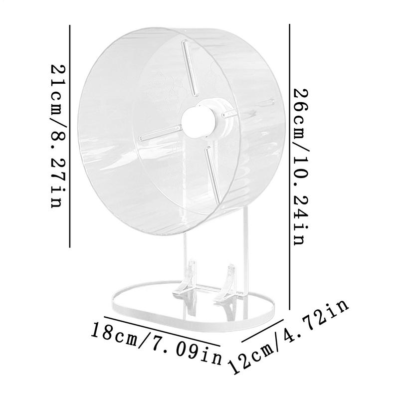 Dwarf Hamster Wheel Animals Spinner Wheel Toys Acrylic Silent Pets Exercise Spinner Accessories For Dwarf Syrian Hamster