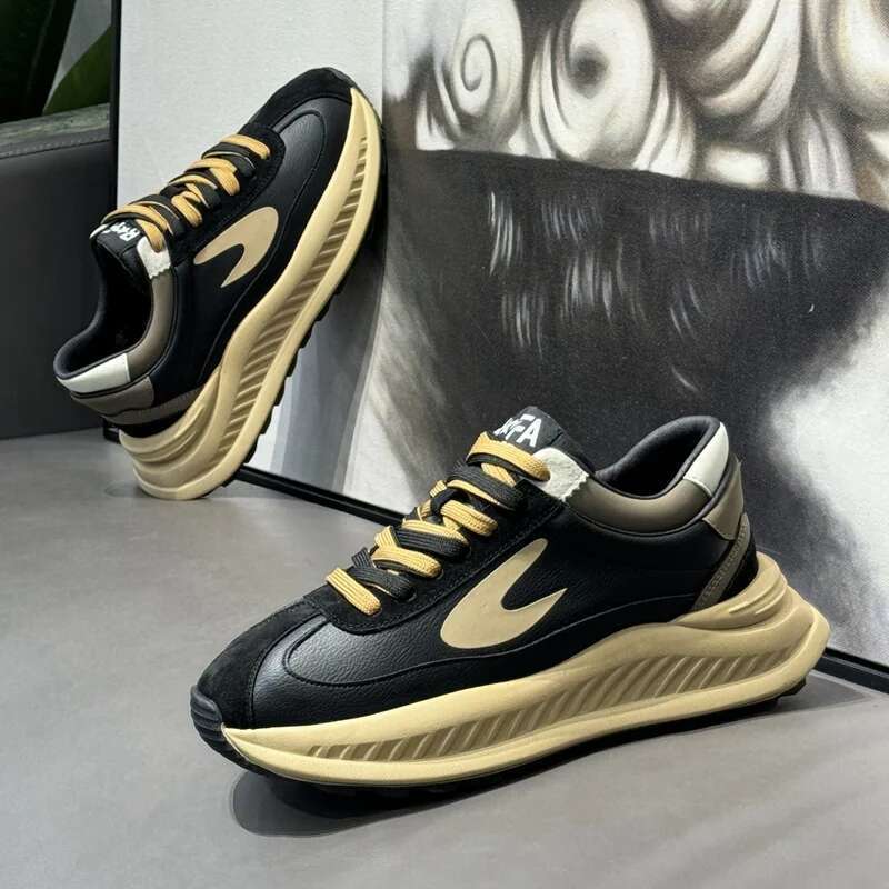 Spring Fashion Brand Mens Chunky 2025 Design Trainers Platform Shoes Outdoor Streetwear Casual Sneakers Men