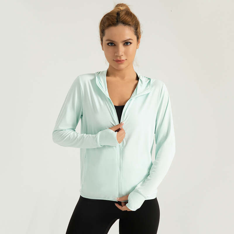 Summer New Hooded Coat For Women Outdoor Jacquard Breathable Sunscreen Clothes In The Special Zone KLMY