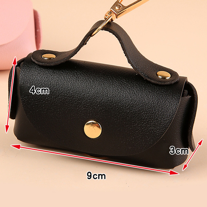 Stylish Pet Bag Holder Leather Pet Poop Bag Holder With Dispenser For Dog Bags Portable Dog Poop Bag Organizer Pet Supplies