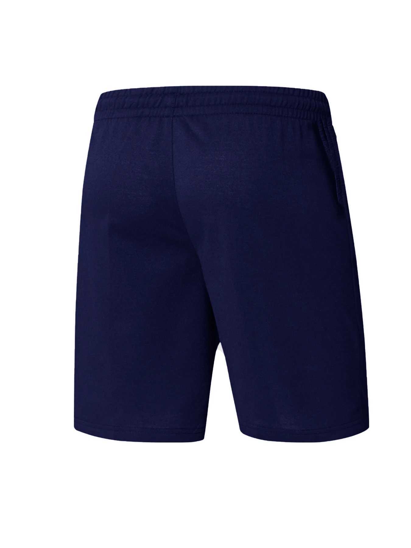 Mens Shorts Casual Pants Summer New Solid Color Lace-up Sweatpants Outdoor Running Jogger Fitness Workout Knee Length ShortXJ250304