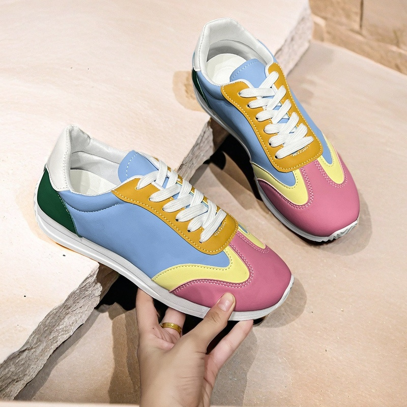 Large size training shoes 2025 new multifunctional white designer women's sports running flat shoes trendy casual sports shoes