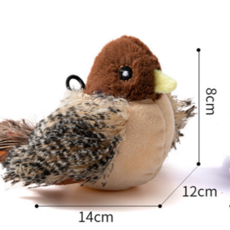 Flapping Bird Cat Toy, Interactive Flappy Bird Cat Toy Bird Toy for Cats, Simulated Chirping Bird Cat Toy, Interactive Cat Toy