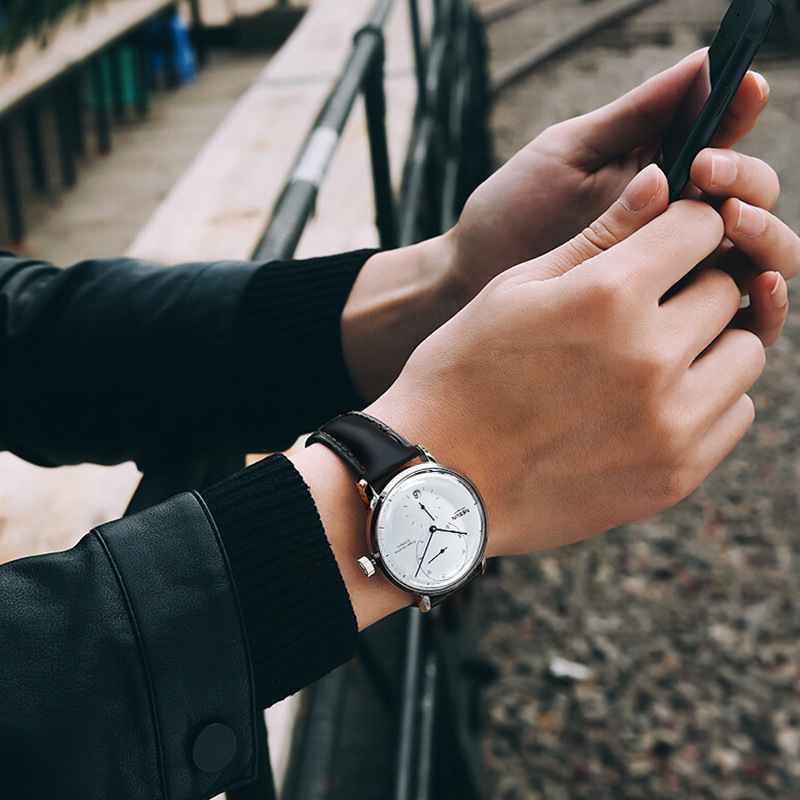 GIV Luminous Automatic Mechanical Business Mens Watches Automatic Men Energy Storage Stainless Steel Wrist Watches For Men 201113