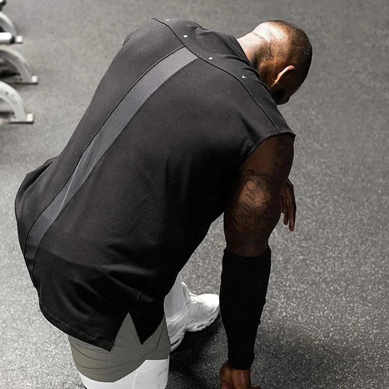 Gyms Mens Fitness Quick Dry Tank Top Jogging Sleeveless Shirt Breathable Sports Vest Undershirt Running Casual Vest Male 250304