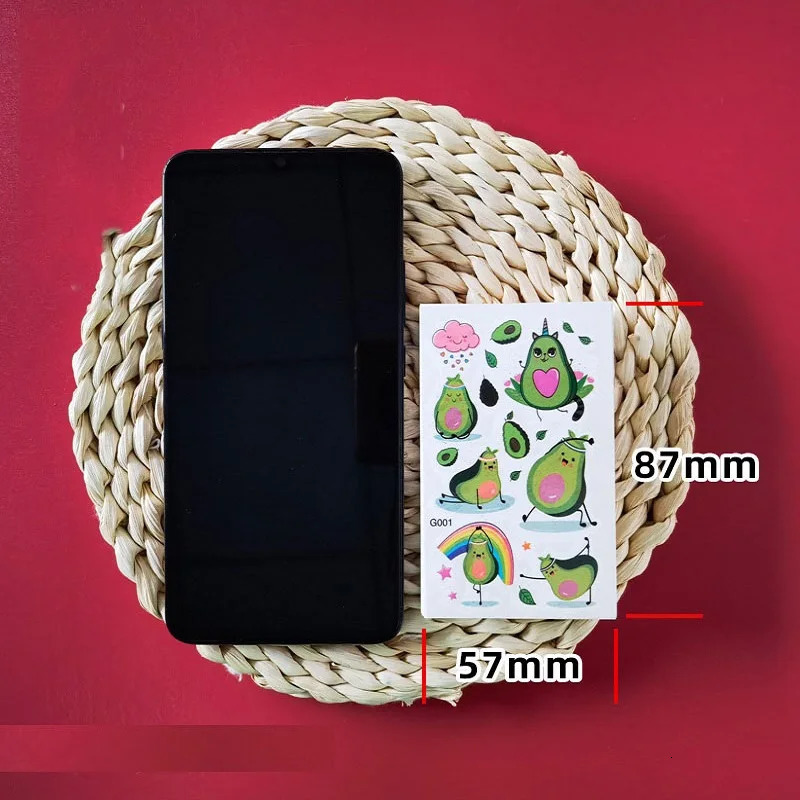 60PCS Temporary Tattoo Sticker for Children Kids Waterproof Tattoos Festival Glitters Face Girls Boy Child Mini 250219