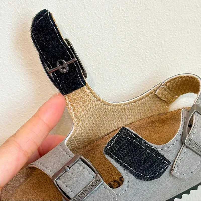 Childrens elastic Clogs boys and girls sandals with soft sole and anti slip childrens casual open toe flat sandals X250305