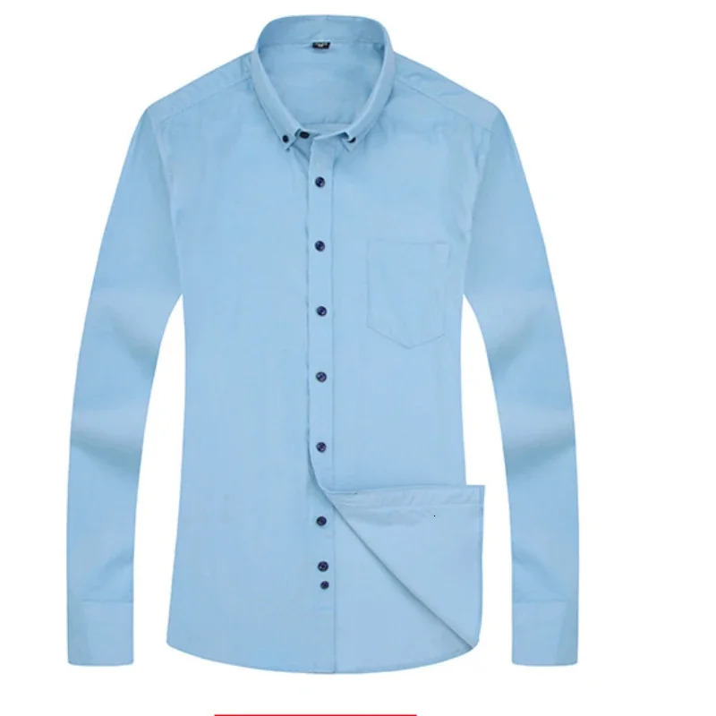 Cotton Corduroy Shirt Long Sleeve Winter Regular Fit Mens Casual Warm S6xl Solid Shirts with Pockets Autumn Quality 250227