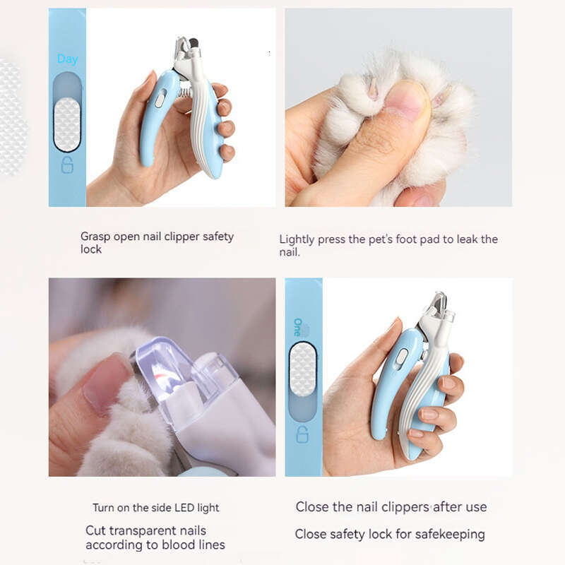 DHpet Pet Nail Clippers Dog Nail Clippers Cat Nail Clippers LED Electric Nail Grinder