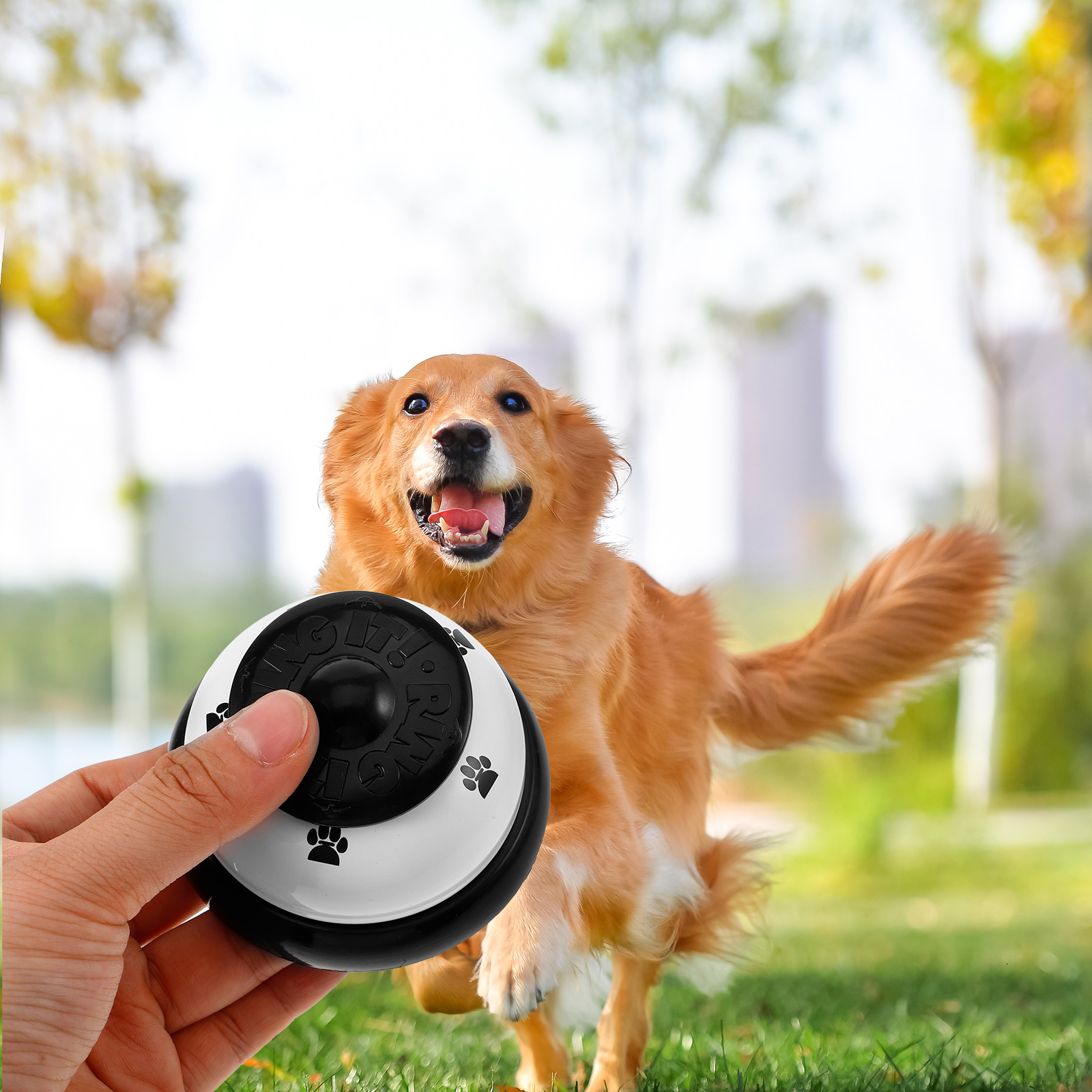 Intelligence Toy Bell Pet Training Aid Dog Trainer for Door Potty Accessories Metal Press Bells